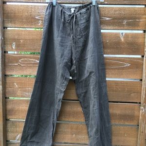 Wide Leg Drawstring Pants